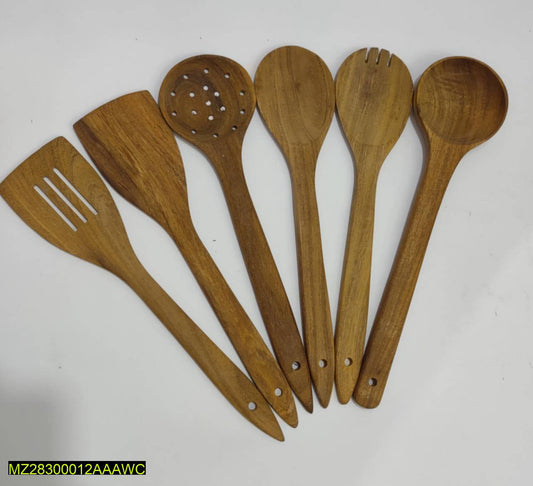 6 wooden spatula for cooking