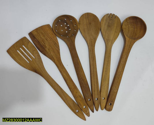 6 wooden spatula for cooking